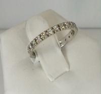 14K White Gold Chip Diamond Anniversary Band