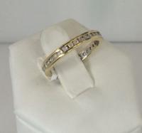 14K Yellow Gold 1/4 CTTW Diamond Anniversary Band